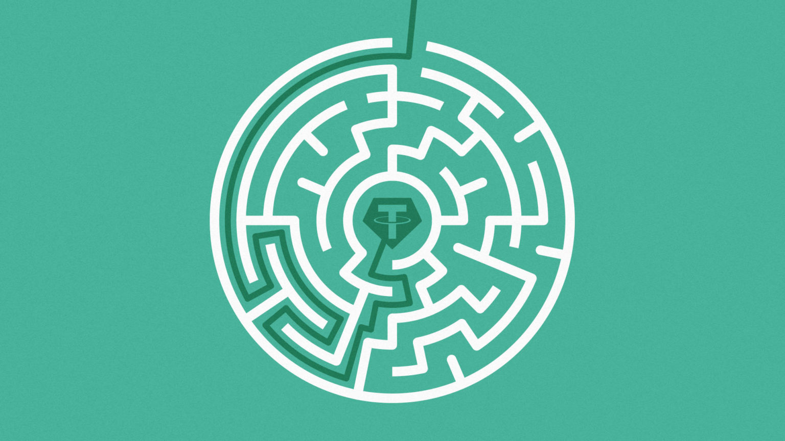 This is a story about the Great Tether Pie Chart, which interpretting it feels like you're walking through a maze.